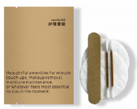Articles de toilette écologiques pour hôtels, savon jetable biodégradable personnalisable dans une pochette en papier kraft, fabriqué en Chine