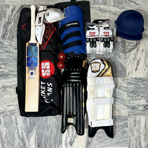 Kit Completo de Críquet con Bate de Críquet de Mimbre, Diseño Ambidiestro, Construcción Duradera para Jugar al Aire Libre - Product Image 1
