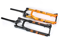 Fourche de vélo de montagne à suspension pneumatique avant avec frein à disque en alliage d'aluminium léger pour BMX et vélos de route