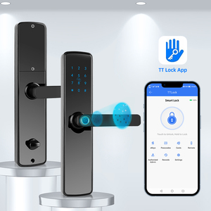 <span class=keywords><strong>Nouvelle</strong></span> <span class=keywords><strong>serrure</strong></span> intelligente biométrique numérique à empreintes digitales et mot de passe Ttlock pour portes en bois - Product Image 3