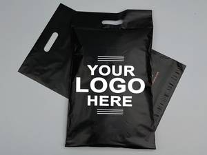 Sacs d'Expédition en Plastique Noirs, Auto-Adhésifs, Emballage en Vrac, Pochette Postale Personnalisée avec Impression - Product Image 4