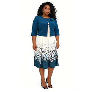 Traje de Falda Estilo Turco de Calidad para Mujer, Talla Grande, Vestido Maxi para Iglesia, Traje de Vestir Africano para Mujer - Product Image 1