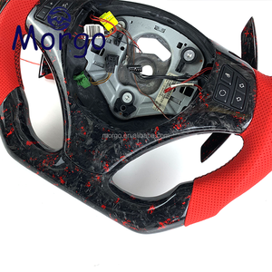 Volante de Fibra de Carbono Forjado con LED Personalizado para <span class=keywords><strong>BMW</strong></span> E46 E36 E39 <span class=keywords><strong>E90</strong></span> E91 E92 E93 M3 con Levas de Cambio Estilo Racing - Product Image 3