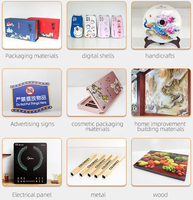 Printer flatbed uv format besar printer digital inkjet 1216 2513 2713 mesin cetak Flatbed 6090