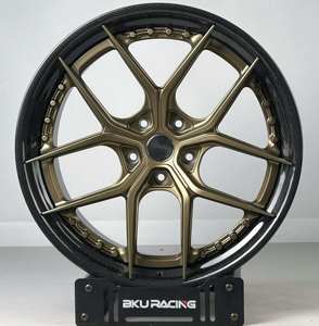 Bku ล้อขอบคาร์บอนไฟเบอร์2ชิ้นสำหรับ <span class=keywords><strong>Porsche</strong></span> taycan <span class=keywords><strong>Panamera</strong></span> Cayenne 20 21 22นิ้วขอบล้อคาร์บอนไฟเบอร์ล้อ5x112 - Product Image 2