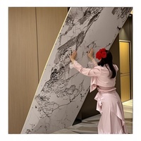 Panneau mural UV résistant à l'humidité Revêtement résistant à la moisissure Installation rapide pour les sous-sols et les murs de la salle de bain
