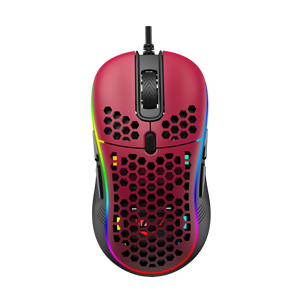 2020 Chuột Vỏ Tổ Ong Mới Nhất Pixart 6400DPI 6651 Cảm Biến Chuột Chơi Game RGB Nhẹ Với Cáp Dây Para Siêu Nhẹ - Product Image 6