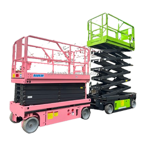 Elevador de tijera autopropulsado para terreno rugoso de 4-18m, plataforma de trabajo de andamio de elevación eléctrica hidráulica móvil, ATV - Product Image 1