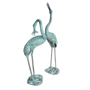 Statue de grue en bronze toute neuve pour la décoration de jardin extérieur - Product Image 5