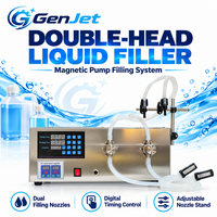 Machine de remplissage de liquides à double pompe magnétique 4,5 L/min x2, haute précision CNC, en acier inoxydable 316L, pour boissons (verre/plastique)