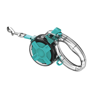 Correa retráctil corta duradera para perro, Correa antideslizante de silicona para correr con función sin enredos para perros y gatos - Product Image 1