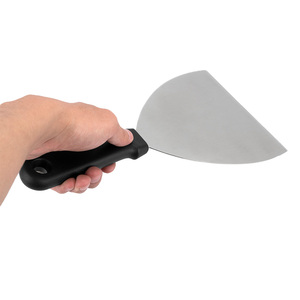 Spatola Triangolare Piatta con Bordo Inclinato in Acciaio Inox di Alta Qualità, Raschietto per Griglia, Utensile da Cucina - Product Image 5