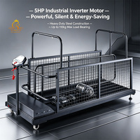 EUR PET 5HP Elektrisches Hunde- und Katzen-Agility-Trainings-Laufband mit Inverter-Motor, Zweiwege-Übung, Edelstahl, Kunststoff, Wasserdicht