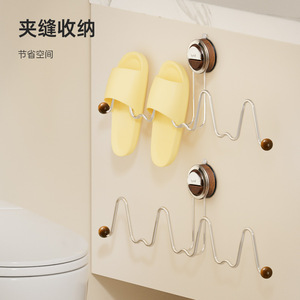 Suction Cup Shoe Drying Rack Wall Mounted Airfoil Design For Balcony Bathroom Storage Organization - Product Image 3
