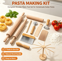 Ensemble d'outils pour la fabrication de pâtes, kit de fabrication de pâtes comprenant 9 outils pour la fabrication de pâtes, accessoires pour la fabrication de pâtes