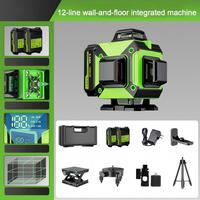 Niveau laser industriel HGLINE 4D 16 lignes, batterie Li-Ion, auto-nivelant, 360° horizontal et vertical, faisceau vert super puissant