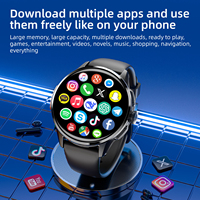 Nuevo Reloj Inteligente Android HD con Pantalla Redonda 4G, Memoria de 3+32 GB, Cámara, WiFi, GPS, NFC, AMOLED, Videollamadas, con Tarjeta SIM, Aplicación 3