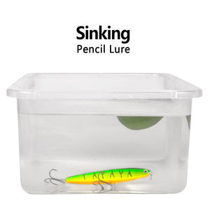 Leurre de <span class=keywords><strong>pêche</strong></span> coulant Hessen 10g 14g 18g 24g, leurre dur en plastique réaliste 8cm 10cm, crankbait artificiel pour eau salée, Zander - Product Image 3