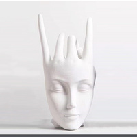 Statue de personnage de film ou de télévision en résine artistique écologique, sculpture de visage, forme irrégulière, décoration de salon, YiDang