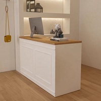 Comptoir de bar compact moderne et simple pour salon de beauté, idéal pour les magasins de vêtements féminins en gros.