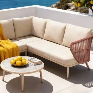 Ensemble <span class=keywords><strong>de</strong></span> canapé <span class=keywords><strong>en</strong></span> aluminium Dwoo 3 pièces, tissage Teslin, résistant aux intempéries, pour jardin, terrasse, meubles <span class=keywords><strong>de</strong></span> loisirs, canapé d'angle <span class=keywords><strong>en</strong></span> forme <span class=keywords><strong>de</strong></span> L - Product Image 3