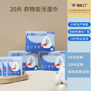 Lingettes nettoyantes pour vêtements Lucky Goddess, 20 lingettes humides jetables portables pour le nettoyage des doudounes et des vêtements - Product Image 3