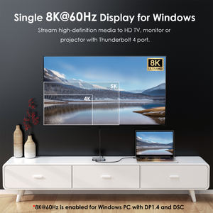 <span class=keywords><strong>Hub</strong></span> Thunderbolt 4 5 en 1 WAVLINK, USB 3.0, Carga PD de 90W, Compatible con Pantalla Única 8K y Pantalla Dual 4K para <span class=keywords><strong>MacBook</strong></span> Pro/<span class=keywords><strong>Air</strong></span> M1 <span class=keywords><strong>M2</strong></span> M3 M4 - Product Image 4