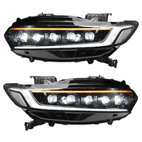 Pour Honda Accord 2018-2022, phare LED complet à 5 lentilles, projecteur Bi-LED, clignotant séquentiel, DRL, montage Plug and Play