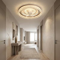 Lámpara de Techo Duradera con Efecto Brillante Moderno y Elegante, Panel LED con Ventilador, Proveedor Mayorista de Fábrica China