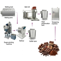 Mélangeur-râpeur de chocolat à froid pour la transformation du cacao, machine à tempérer et à broyer le cacao