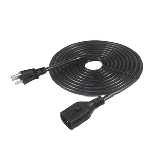 Cable de Alimentación de CA de 3 Pines para Computadora, Enchufe Americano de 10 A y 250 V, Clavija C14, Cable de Extensión de 14 AWG para Lavadora, Cable de Alimentación Estadounidense - Product Image 1