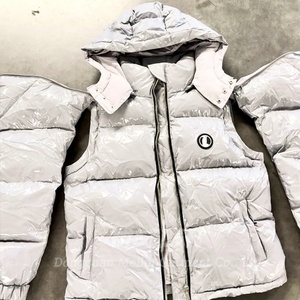 Clothing Manufacturer Custom Winter <b>Warm</b> Puffer <b>Jacket</b> With Removable Hood High Quality <b>Men</b> Winter Down <b>Jacket</b> - Product Image 1