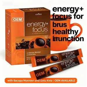 Suplemen makanan kopi instan bubuk kopi hitam Protein instan minuman suplemen Herbal kafein - Product Image 2