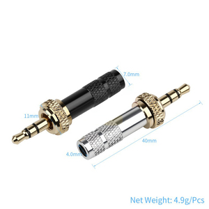 3,5 мм TRS аудио разъем 3,5 мм разъем аудио с фиксирующим винтом позолоченный стерео микрофон наушники - Product Image 5