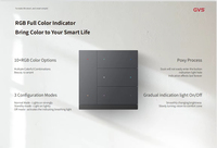 Système d'automatisation intelligent KNX/EIB KNX 2/3/4 Gang, interrupteur mural intelligent pour maison intelligente et hôtel, panneau à boutons poussoirs 4, 6 ou 8 touches