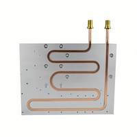 Plaque de refroidissement liquide haute puissance en acier inoxydable, aluminium et cuivre, usinée CNC, sur mesure OEM, pour applications médicales, usinage par électro-érosion à fil et brochage