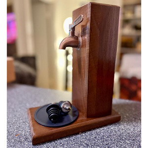 Distributeur de whisky en bois pour bar à domicile, distributeur de bouteilles d'alcool anti-fuite, accessoires rustiques pour whisky, décoration pour man cave - Product Image 4