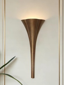 Lámpara de Pared Artística con Forma de Antorcha, Estilo Dinastía Song, Ambiente Tranquilo e Inspirado en el Zen, para Pasillos y Corredores - Product Image 1