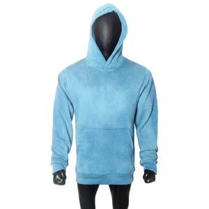 Custom Heavyweight Cotton Fleece Pullover <b>Hoodie</b> Mens Vintage Wash Streetwear <b>Gothic</b> Cross Graphic Printed Casual Long Sleeve - Product Image 1