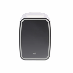 Mini frigo portatile, Mini frigo a corrente continua e a corrente alternata con specchio a LED per conservare alimenti, bevande e <span class=keywords><strong>cosmetici</strong></span> - Product Image 6