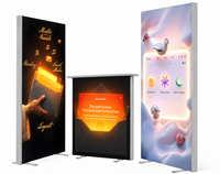 Boîte à lumière SEG verticale standard JY-TF80 1000x2000mm, LED haute luminosité, connexion filaire, cadre en aluminium, résistant aux intempéries, sans outil