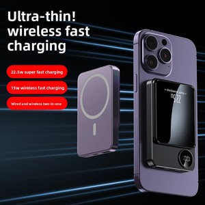 Vente flash - Mini batterie externe magnétique portable avec une grande capacité de 10000 mAh, charge rapide 22,5 W et impression de logo personnalisable - Product Image 6