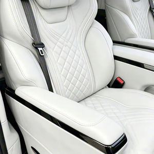 Asiento de Capitán VIP Personalizado, Tapizado en Cuero Nappa con Diseño de Diamantes, con Masaje y Ventilación, Tipo Aviación, para Modificación de Vans y MPV - Product Image 3