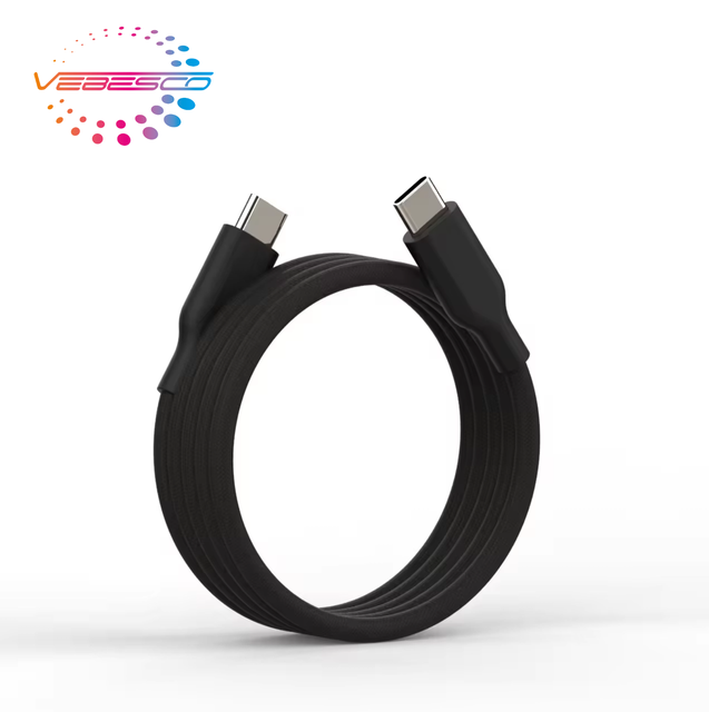 OEM 2025 5-Core TPE/Nylon Easy Storage USB Type-C to C/L Magnetic Data Cable 60W/100W/240W PD Fast Charging for Computers