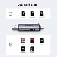 UGREEN Mini lecteur de carte USB C USB 3.0 vers lecteur de carte mémoire Adaptateur pour appareil photo externe Multi lecteur de carte à puce