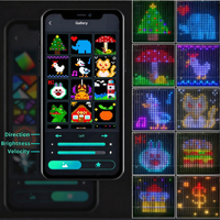 Rideaux lumineux LED programmables intelligents DIY, lumières de fenêtre RGB Symphony, lumières de décoration d'événements intérieurs