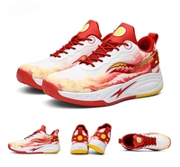 Chaussures de basketball été/printemps respirantes, absorption des chocs, design double couche, empeigne en mesh, unisexe, adaptées pour l'extérieur et le béton