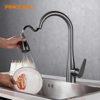 Robinet de cuisine moderne de luxe en acier inoxydable 304 avec douchette extractible, monocommande eau chaude/froide