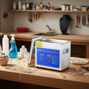 Nettoyeur à ultrasons numérique Vevor 6L 500W 40kHz en acier inoxydable pour bijoux avec fonction de minuterie et de chauffage - Product Image 2