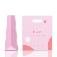 Sacs en papier rose de luxe en gros, logo imprimé personnalisé pour écouteurs, appareils photo, boutiques de détail, sacs cadeaux personnalisés